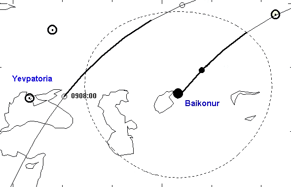 Kosmos 57 barely picked up at Tyuratam, Feb 22, 1965
