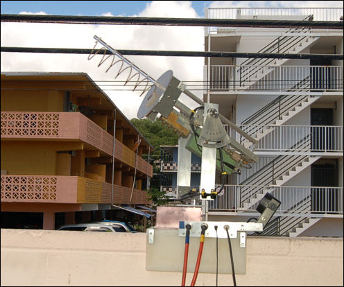 7-turn helix used by Richard Flagg in Honolulu to track Shenzhou-7.